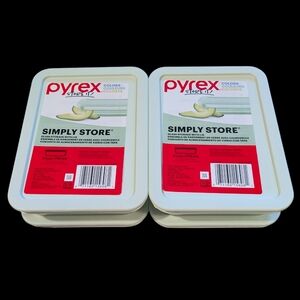 Pyrex Store It! Colors Simply Store Green Glass Storage Dishes With Lids 4 Pack